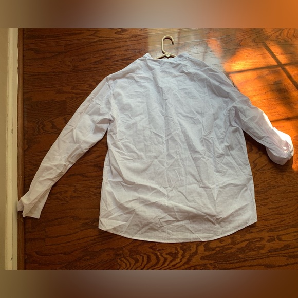 Women’s White Linen Blouse Size 3XL - Picture 2 of 3